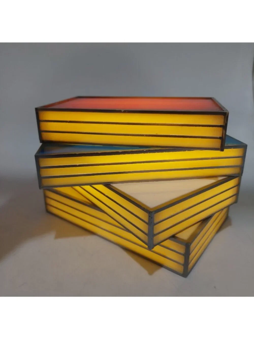 Stacked Books Table Lamp Home Decor Book Read